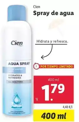 Lidl Cien - spray de agua oferta