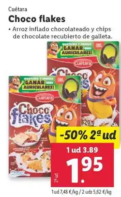 Lidl Cuétara - choco flakes oferta