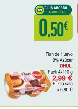 Masymas DHUL Flan de Huevo 0% Azúcar oferta