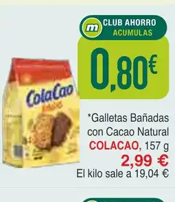 Masymas COLACAO Galletas Bañadas con Cacao Natural oferta