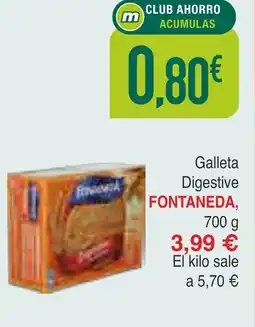 Masymas FONTANEDA Galleta Digestive oferta