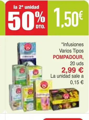 Masymas POMPADOUR Infusiones Varios Tipos oferta