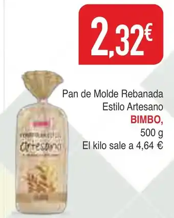 Masymas BIMBO Pan de Molde Rebanada Estilo Artesano oferta