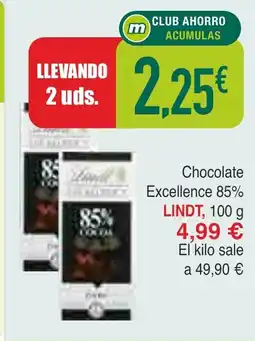 Masymas LINDT Chocolate Excellence 85% oferta