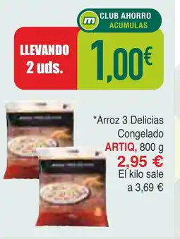 Masymas ARTIQ Arroz 3 Delicias Congelado oferta
