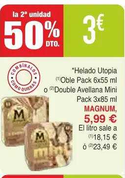 Masymas MAGNUM Helado Utopia Oble Pack oferta