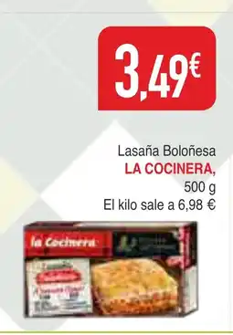 Masymas LA COCINERA Lasaña Boloñesa oferta