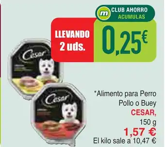 Masymas CESAR Alimento para Perro Pollo o Buey oferta