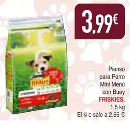Masymas FRISKIES Pienso para Perro Mini Menú con Buey oferta