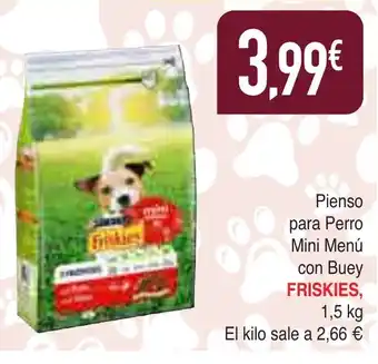 Masymas FRISKIES Pienso para Perro Mini Menú con Buey oferta