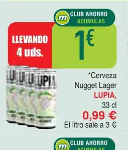 Masymas LUPIA Cerveza Nugget Lager oferta
