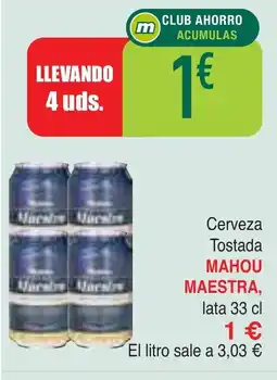 Masymas MAHOU MAESTRA Cerveza Tostada oferta