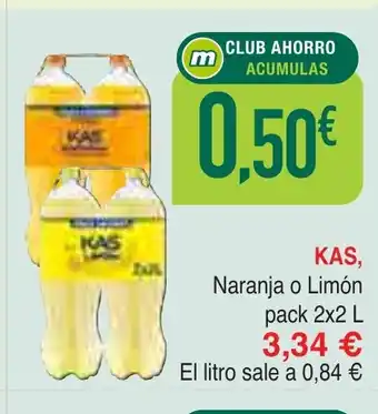 Masymas KAS Naranja o Limón oferta