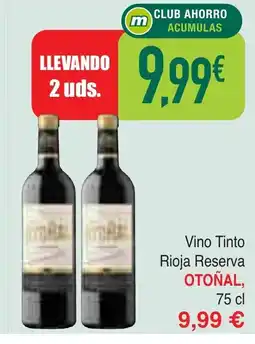 Masymas OTOÑAL Vino Tinto Rioja Reserva oferta