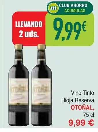 Masymas OTOÑAL Vino Tinto Rioja Reserva oferta