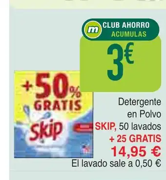 Masymas SKIP Detergente en Polvo oferta