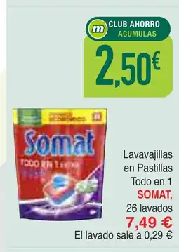 Masymas SOMAT Lavavajillas en Pastillas Todo en 1 oferta