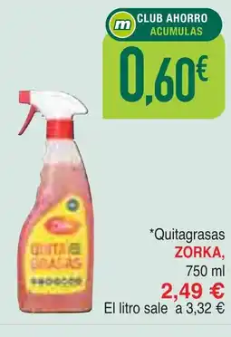 Masymas ZORKA Quitagrasas oferta