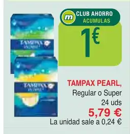 Masymas TAMPAX PEARL Regular o Super oferta