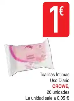 Masymas CROWE Toallitas Íntimas Uso Diario oferta