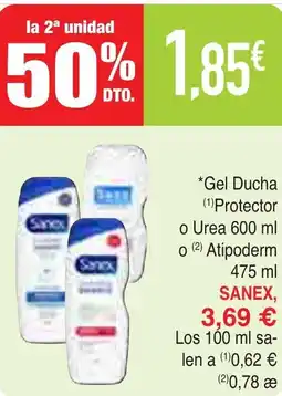 Masymas SANEX Gel Ducha Protector o Urea oferta