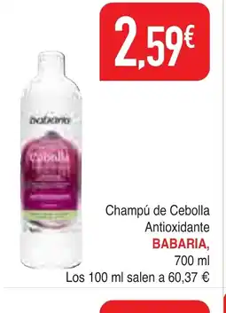 Masymas BABARIA Champú de Cebolla oferta