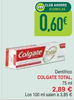 Masymas COLGATE TOTAL Dentifrico oferta