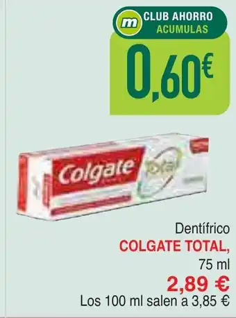 Masymas COLGATE TOTAL Dentifrico oferta