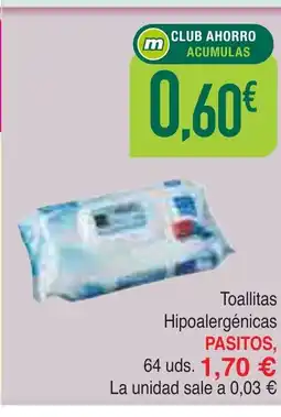 Masymas PASITOS Toallitas Hipoalergénicas oferta