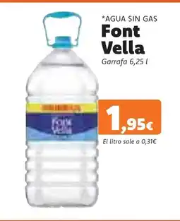 Masymas FONT VELLA Agua sin gas oferta