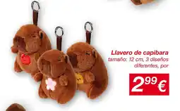 KIK Llavero de capibara oferta