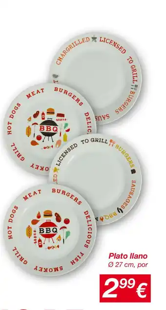 KIK Plato llano oferta