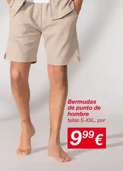 KIK Bermudas de punto de hombre oferta