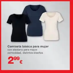 KIK Camiseta básica para mujer oferta