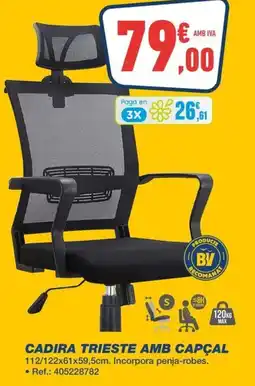 Bureau Vallée Cadira trieste amb capçal oferta