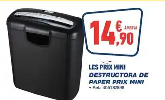 Bureau Vallée Les prix mini destructora de paper prix mini oferta