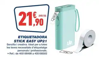 Bureau Vallée Etiquetadora stick easy up21 oferta