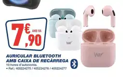 Bureau Vallée Auricular bluetooth amb caixa de recàrrega oferta