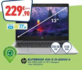 Bureau Vallée HP Elitebook 830 g 15-8250u 6 oferta
