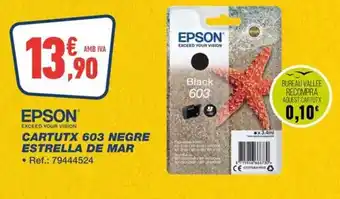 Bureau Vallée EPSON Cartutx 603 negre estrella de mar oferta