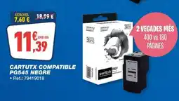 Bureau Vallée Cartutx compatible pg545 negre oferta