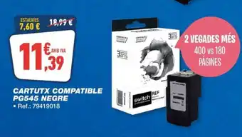 Bureau Vallée Cartutx compatible pg545 negre oferta