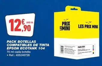 Bureau Vallée Pack botellas compatibles de tinta epson ecotank 104 oferta