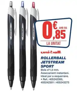 Bureau Vallée UNIBALL Rollerball jetstream sport oferta