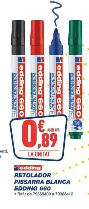 Bureau Vallée EDDING Retolador pissarra blanca 660 oferta