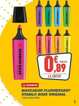 Bureau Vallée EDDING Marcador fluorescent stabilo boss original oferta