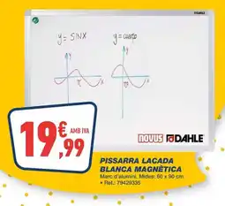 Bureau Vallée Pissarra lacada blanca magnètica oferta