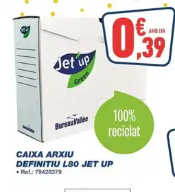 Bureau Vallée Caixa arxiu definitiu l80 jet up oferta