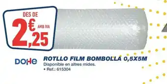 Bureau Vallée Rotllo film bombolla 0,5x5m oferta