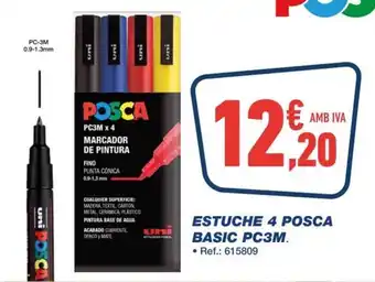 Bureau Vallée POSCA Estuche basic pc3m oferta